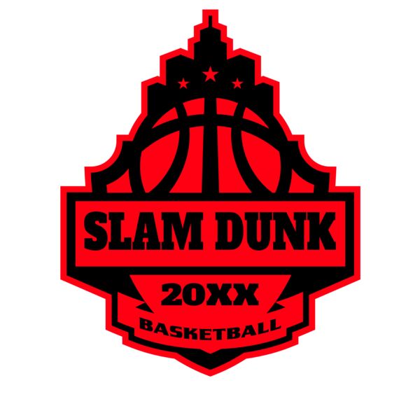 SLAM DUNK Basketball Logo Template サムネイル