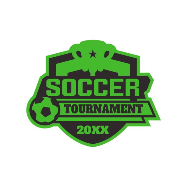 Soccer Tournament logo template 02 サムネイル