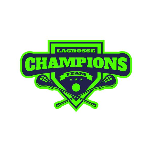 Champions Lacrosse Team Logo Template	 サムネイル