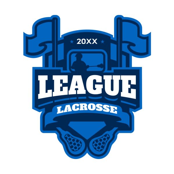 League Lacrosse Logo Template サムネイル