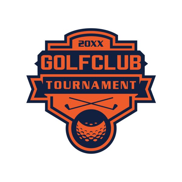 Golf club Tournament logo template 02 サムネイル