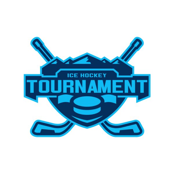 Tournament Ice Hockey logo template サムネイル