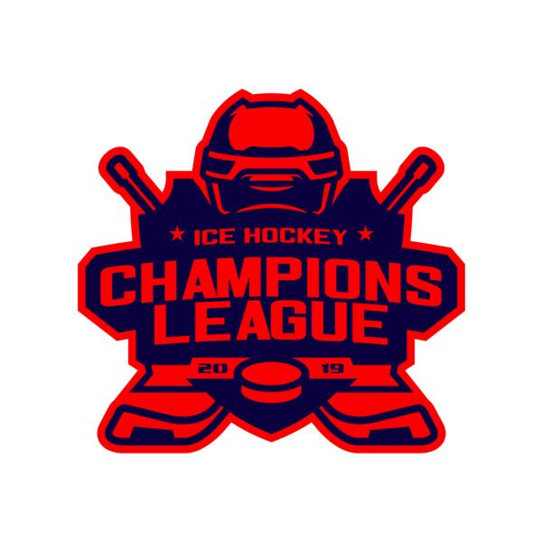 Champions League Ice Hockey logo template サムネイル