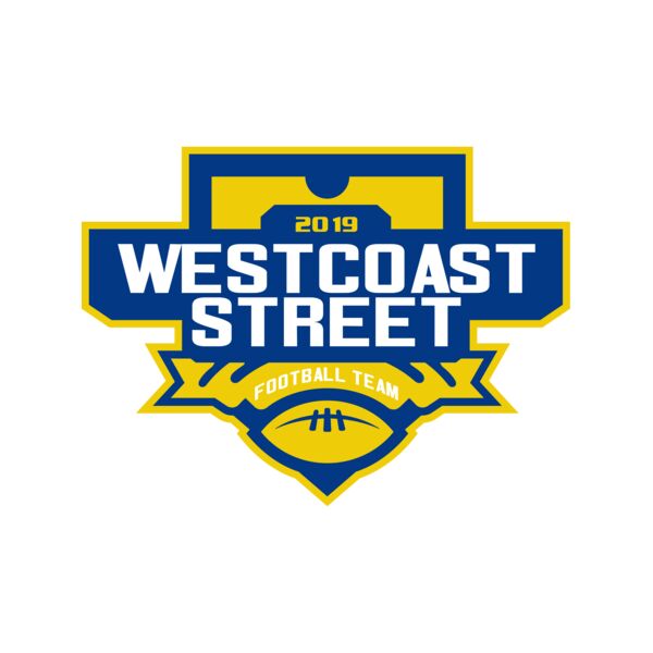 West Coast Street Football League logo template サムネイル