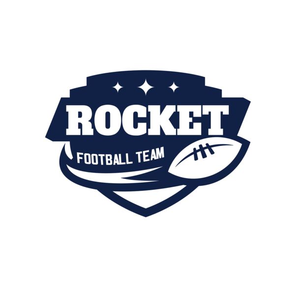 Rocket Football Team logo template サムネイル