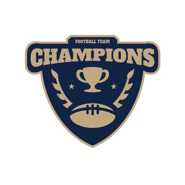 Champions Football Team logo template サムネイル