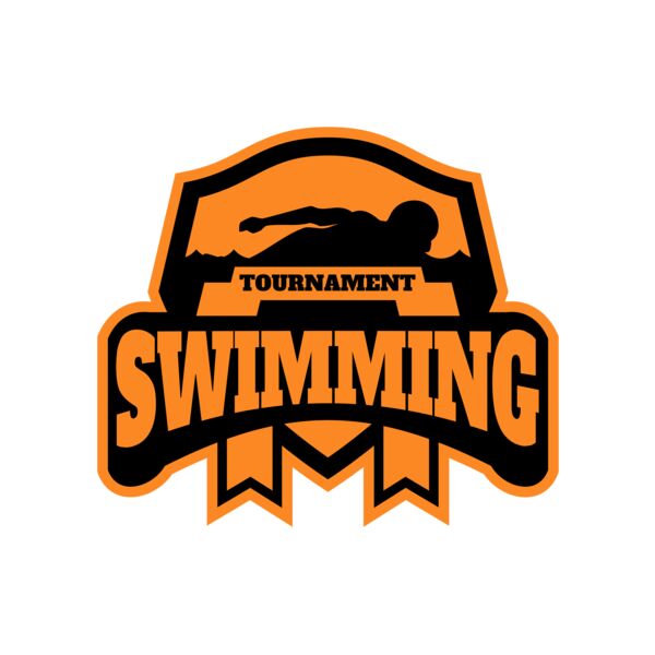 Swimming Tournament logo template 03 サムネイル