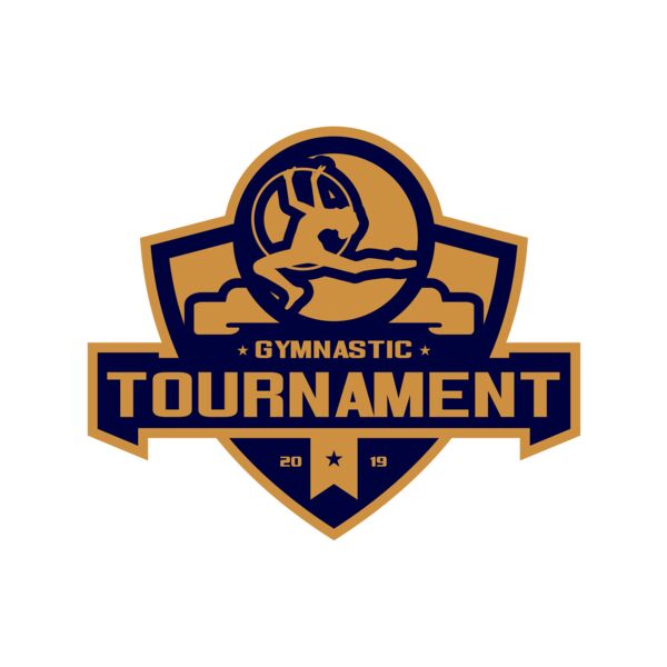 Gymnastic Tournament logo template 02 サムネイル