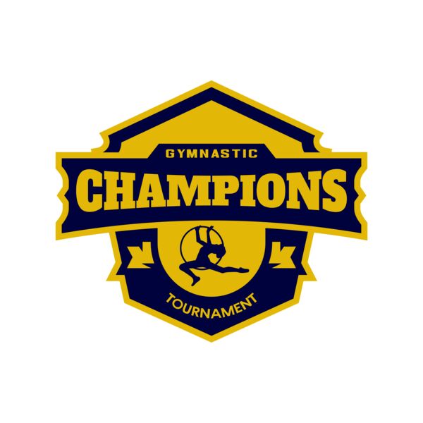 Champions Gymnastic Tournament logo template サムネイル
